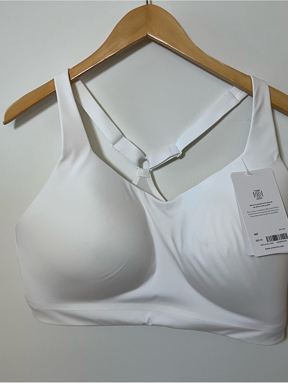 Athleta White Seamless T-Back Lounge Bra